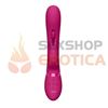 Vibrador estimulador de punto G con estimulador de clitoris y carga USB